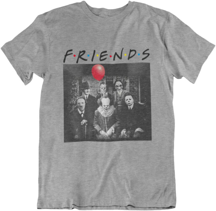 FRIENDS-HORROR-GRAU T-shirt Friends Horror - F – Bild 3