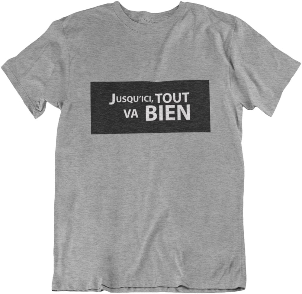 JUSQUICI-GRIS T-shirt Jusqu'ici tout va bien - H – Image 1
