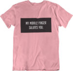 T-shirt Middle Finger - F - immagine 2
