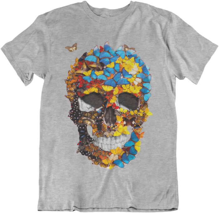 T-shirt Skull Papillons - H - Image 3