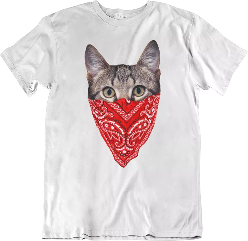 T-shirt Cat bandidos blanc T-shirt Cat Bandidos - H – Image 1