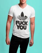 T-shirt Adida fuck you - V - H - immagine 2