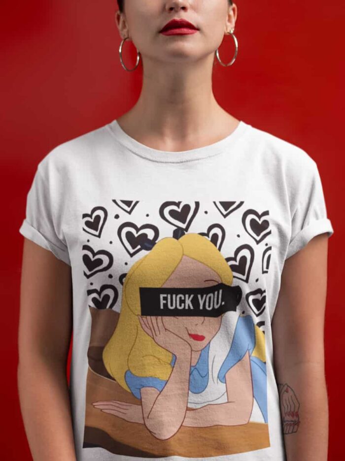 T-shirt Alice Fuckyou - F - immagine 2