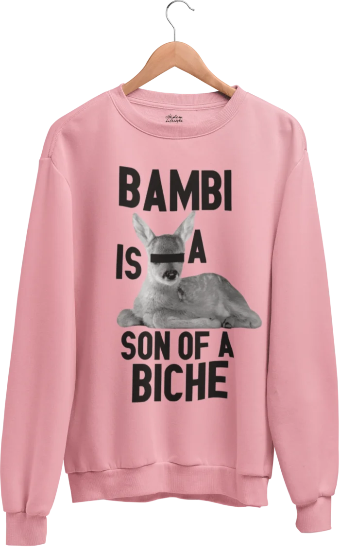 bambi sweat rose Sweat Bambi is a son of a biche - H - immagine 4