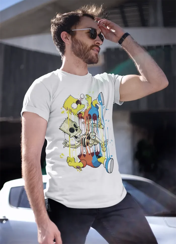 T-shirt Bart Simpson Falling - H – Image 3