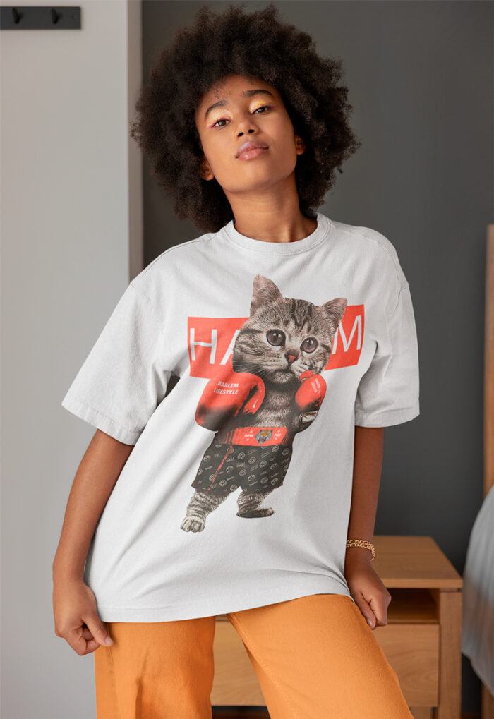 T-shirt Cat Boxer - F - immagine 2