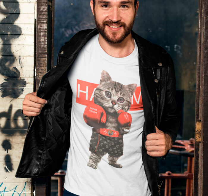 T-shirt Cat Boxer - H - immagine 2