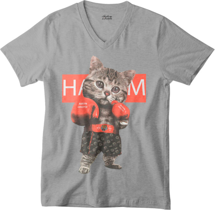 T-shirt Cat Boxer - V - H - immagine 2