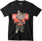 T-shirt Cat Boxer - V - H - immagine 3