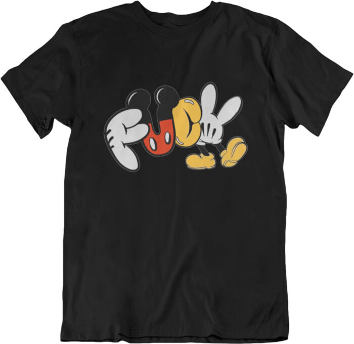 T-shirt Fuck Mickey Mouse - F - immagine 3
