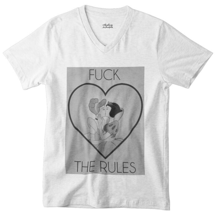 fanculo le regole-v T-shirt Fuck the rules - V - H - immagine 1