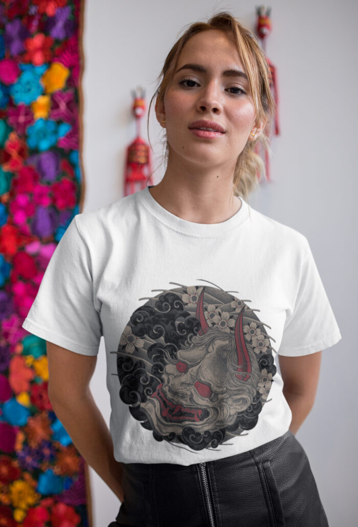 T-shirt Hannya Red Eyes - F - immagine 3