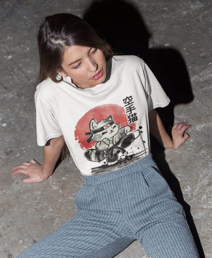 T-shirt Karaté Chat - F - immagine 3