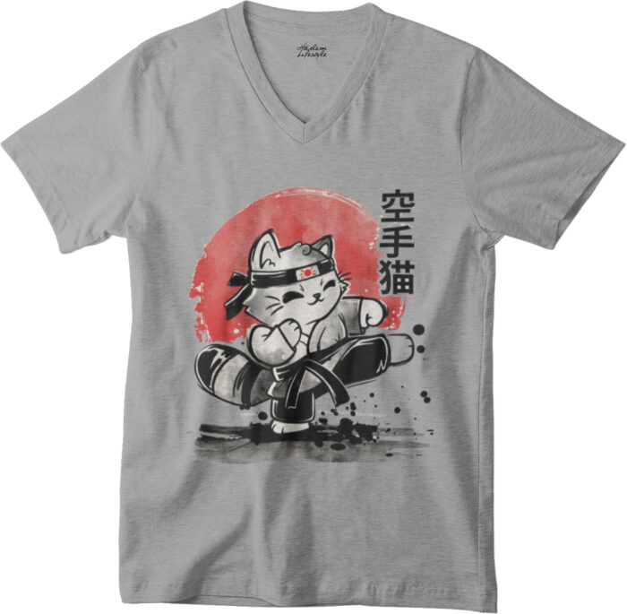 T-shirt Karaté Chat - V - H - immagine 2