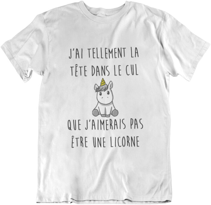 licorne-blanc T-shirt Licorne - F – Image 1