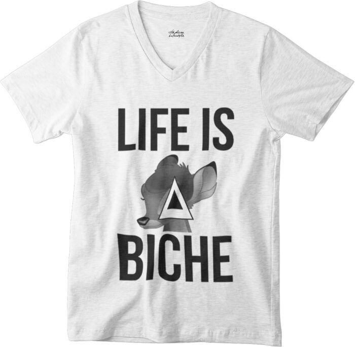 life-is-a-biche-3 T-shirt Life is a biche - V - H – Image 1