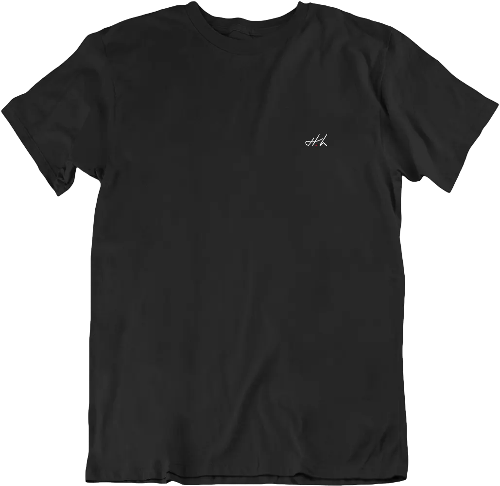 logo coeur noir T-shirt Harlem Logo coeur - H – Image 1