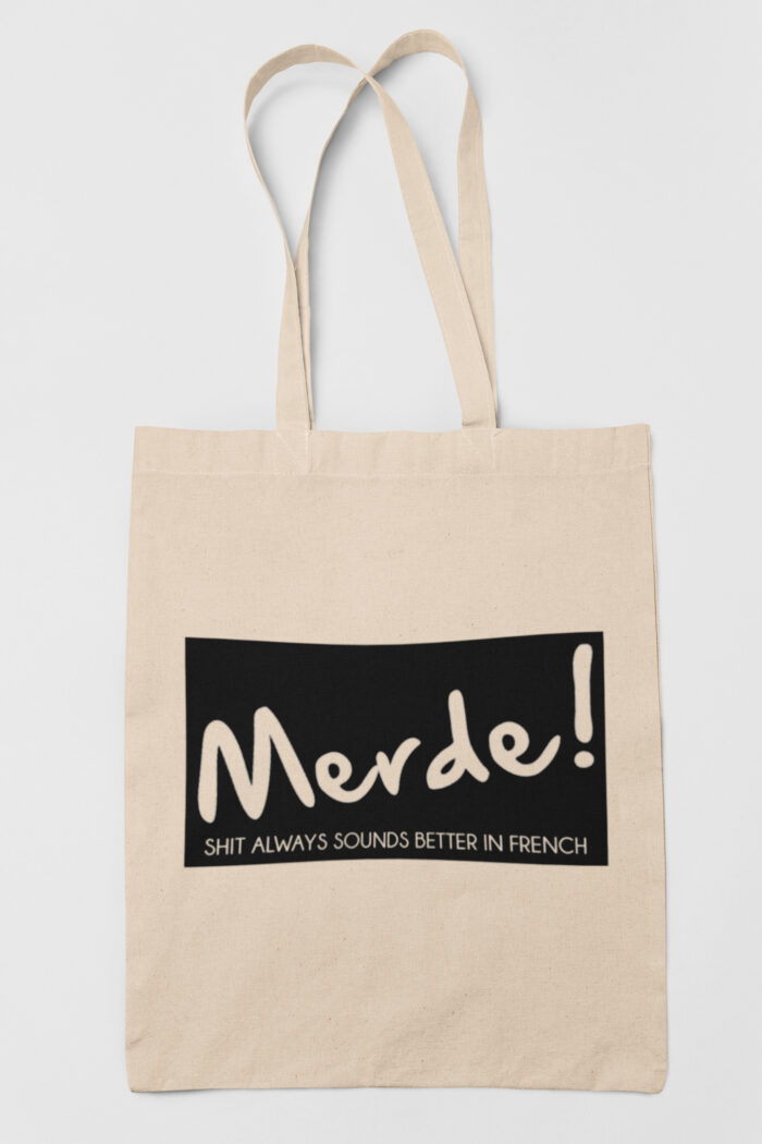 merde-tote-bag Sac shopping merde – Image 1