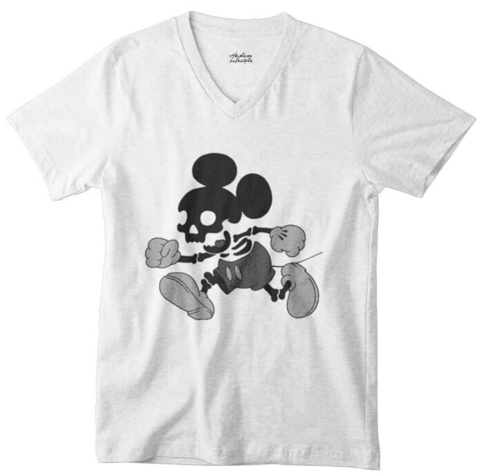 mickey-mouse-v T-shirt Mickey Skull - V - H - Image 1