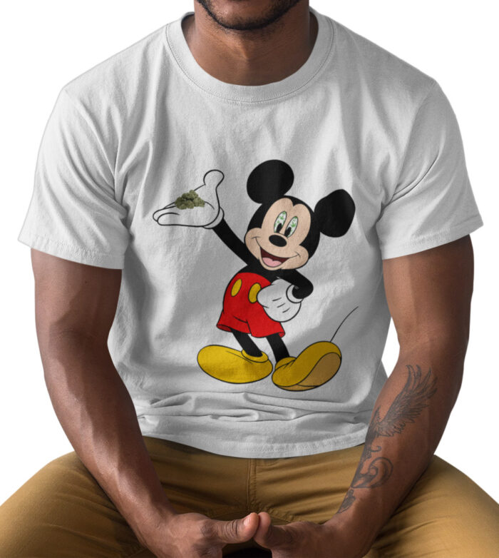 T-shirt Mickey Mouse Weed - H - immagine 2