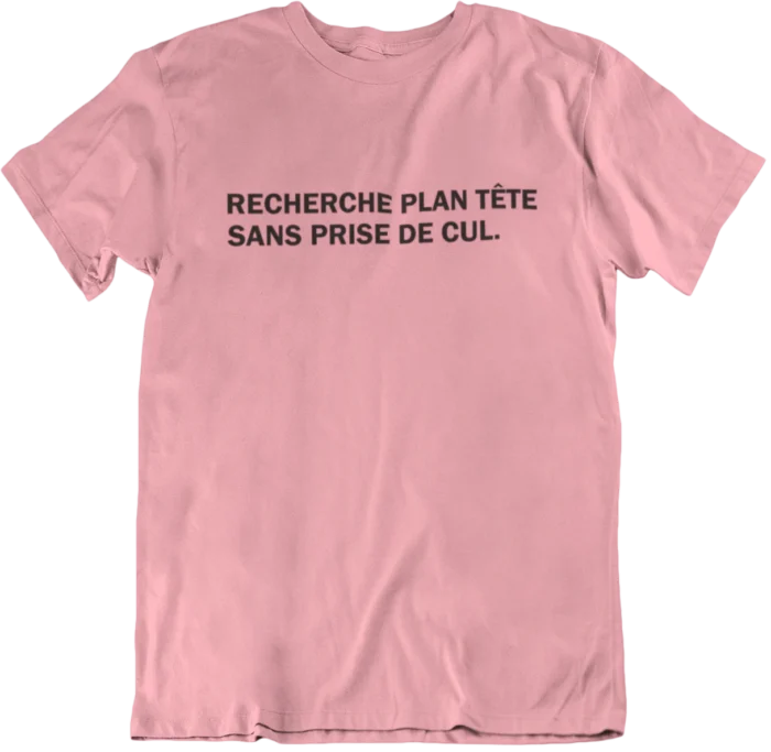 plan tête rose T-shirt Plan tête - H – Image 1