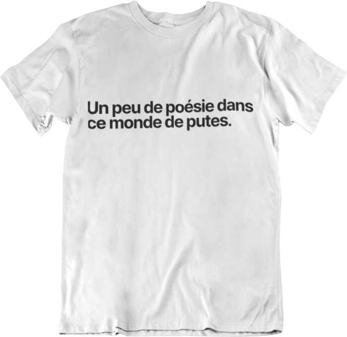 poesie-blanc T-shirt Poesie - H – Image 1