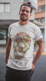 T-shirt Skull flower - H - Image 2