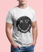 T-shirt Smiley Black - H - immagine 2