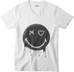 T-shirt Smiley Black - V - H - immagine 4