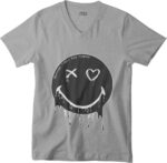 T-shirt Smiley Black - V - H - immagine 3