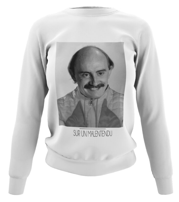 sweat-malentendu-femme-blanc Sweat Malentendu - F – Image 1
