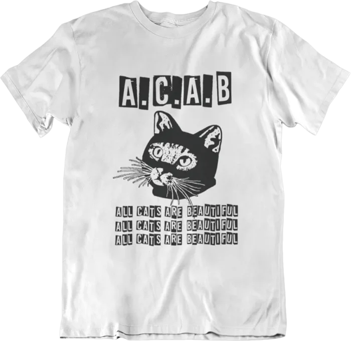 t-shirt acab blanc T-shirt ACAB - F – Image 1