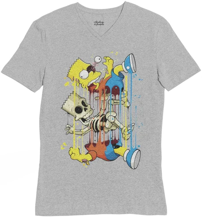 T-shirt Bart Simpson Falling - V - H – Image 3