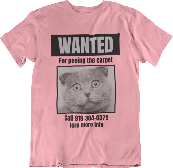 T-shirt Cat Wanted - H – Image 3