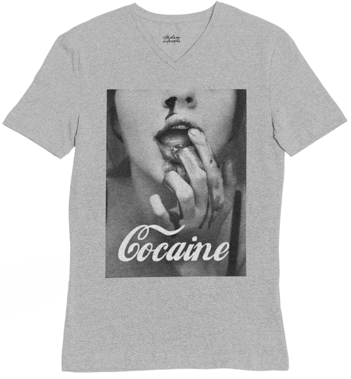 T-shirt Cocaine - V - H - immagine 3