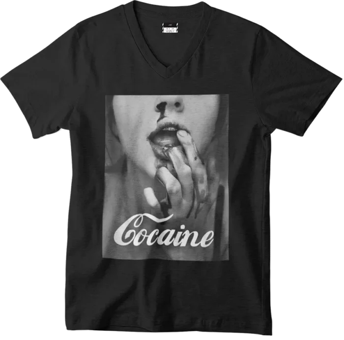T-shirt Cocaine - V - H - immagine 2