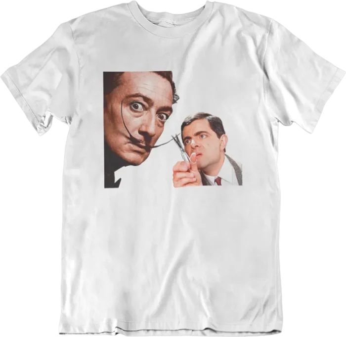 t-shirt dali mr bean blanc T-shirt Dali Mr Bean - F – Image 1