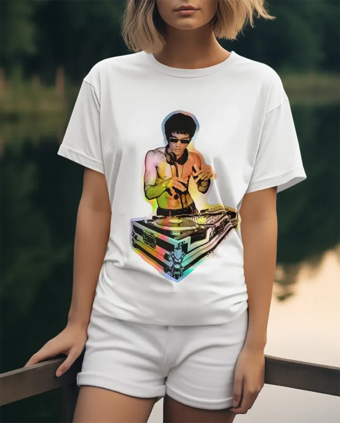 T-shirt DJ Bruce Lee - F - immagine 2