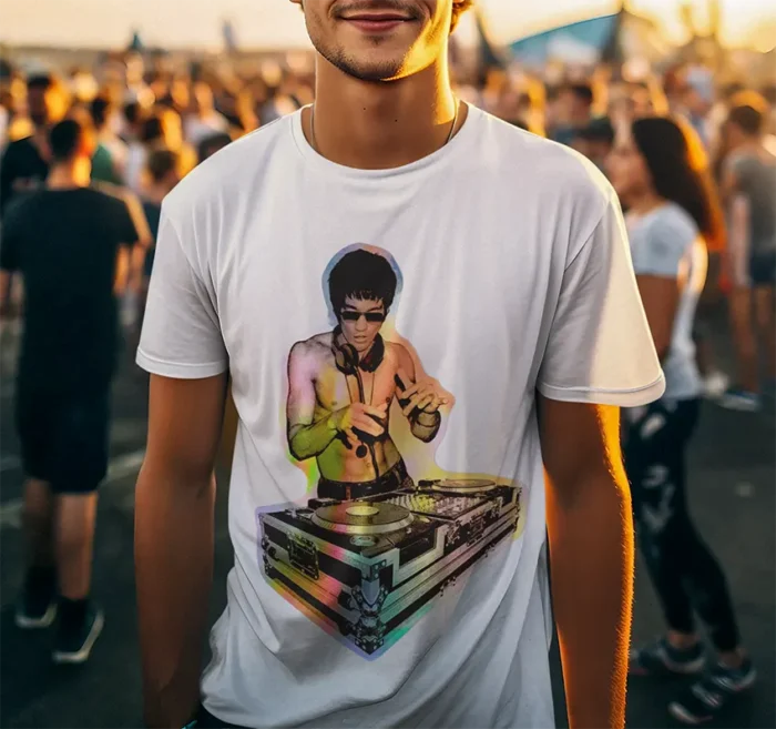 T-shirt DJ Bruce Lee - H - immagine 2