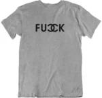 T-shirt Fucck gris col rond