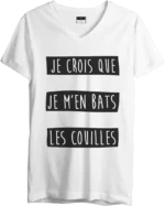 T-shirt Je m'en bats - V - F