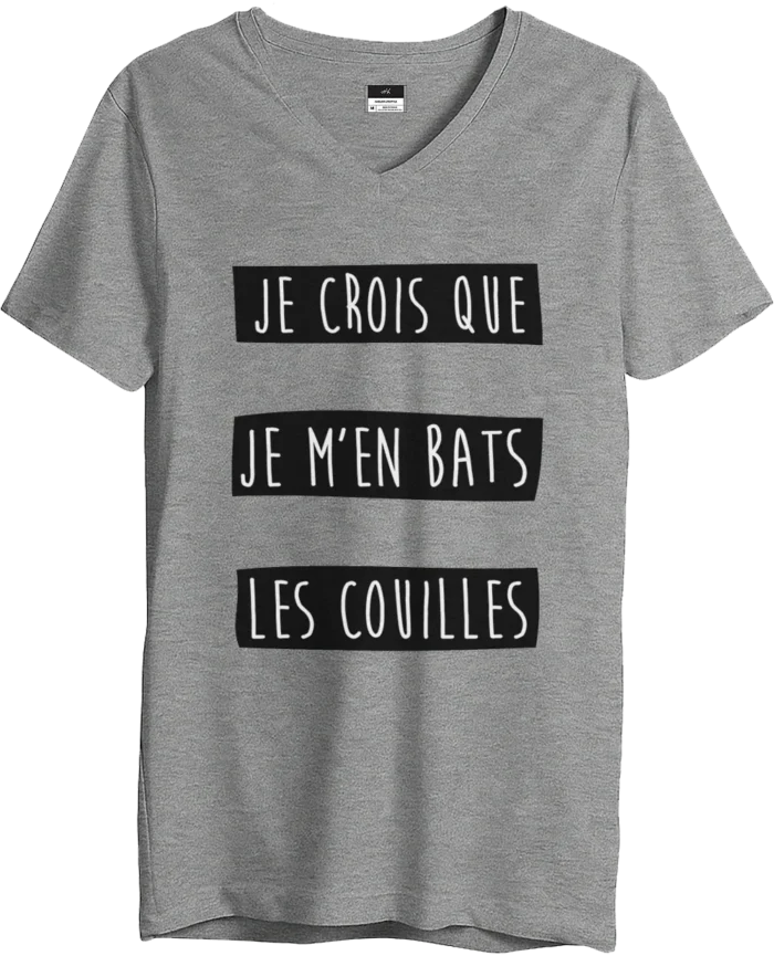 T-shirt Je m'en bats - V - F - Image 2