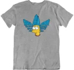 T-shirt Marge Simpson gris col rond