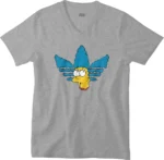 T-shirt Marge Simpson gris col V