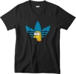 T-shirt Marge Simpson noir col V