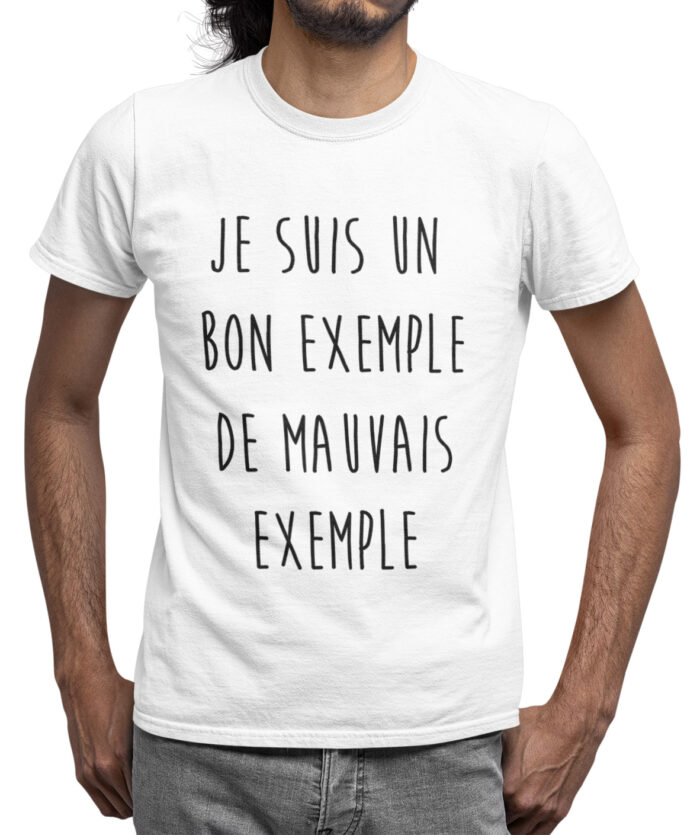 T-shirt Mauvais exemple - H – Image 2