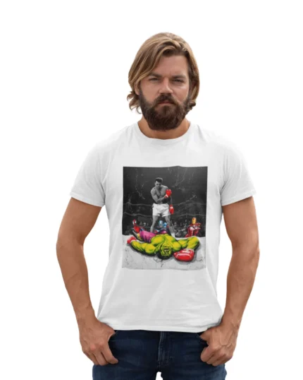 T-shirt Mohamed Ali X Hulk porté homme