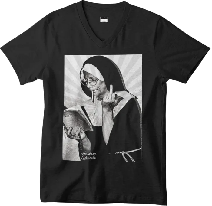 T-shirt Nun - V - H - immagine 3