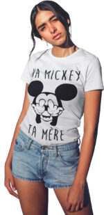 T-shirt Va mickey ta mère - F – Image 2