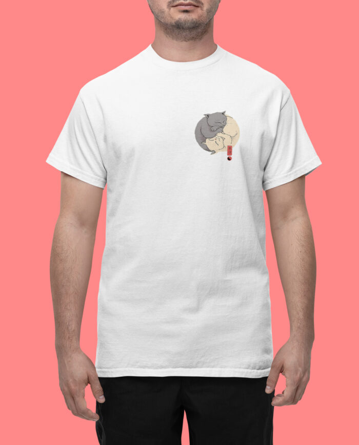 T-shirt Yin Yang Cat H - R - immagine 3